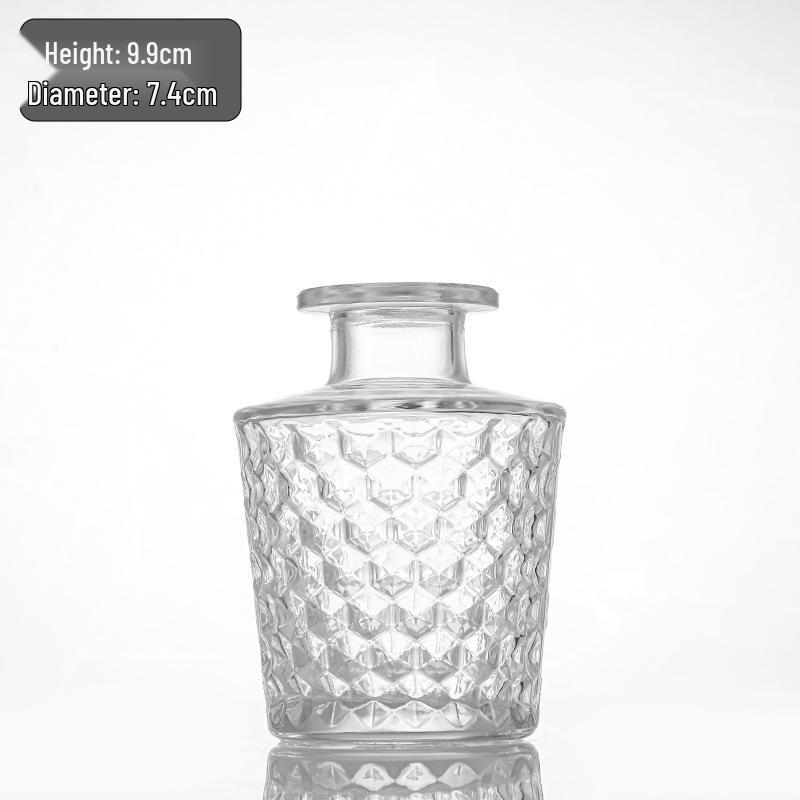 Retro Französisch-Amerikanische Mini-Glasvase für Trockenblumen & Grünzeug