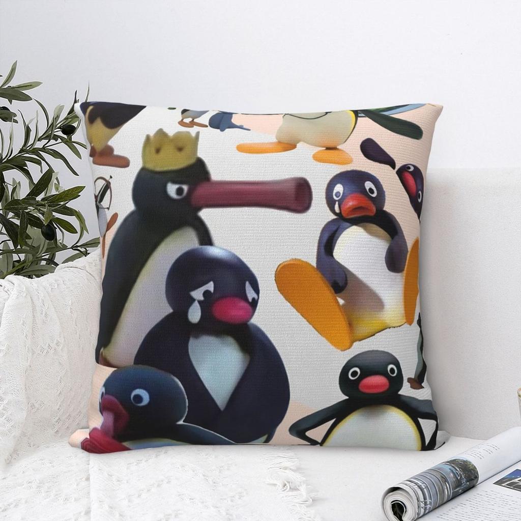Povlaky na polštář Noot Pingu Tučňácký meme povlaky na polštář Skvělý dekorativní povlak na polštář se zipem pro sedadlo 40*40cm