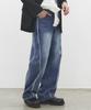 DECET Curved Wide Jeans Dcpt033Scblueb