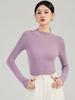Autumn/Winter Women's Seamless 100% Wool Half-High Neck Slim Fit Sweater