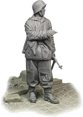Ardennes Miniatures Escala Segunda Guerra Mundial Comandante Alemão Dando Ordens Kit de Resina AR35104 1/35 Equipado para o Inverno