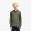 FRED PERRY [M3636] Long Sleeve Twin Tip Fred Perry Shirt - Laurel Green/Night Green Afpm2433636-W49