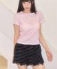 Syakili Nico Lace Tiered Mini Skirt (Black)