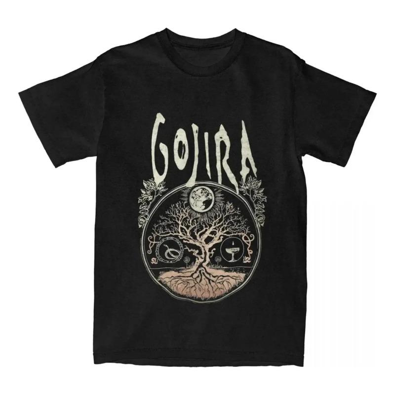 Camiseta Holgada Con Estampado Gojiras Rock Metal Band 2025 S