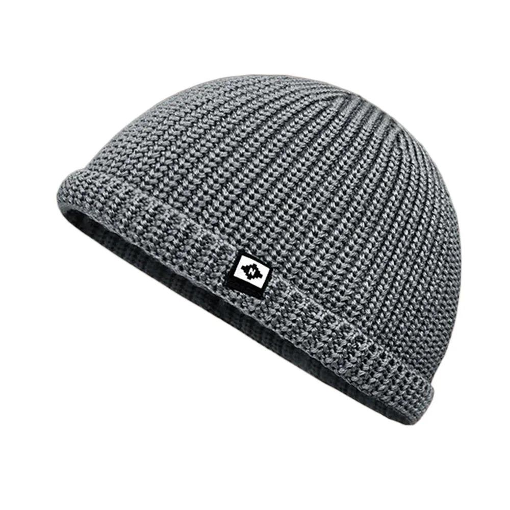 Fashion Outdoor Thickened Skullies Beanies Cap Warm Hats Ear Protection Cold Cap Pullover Hat Hip Hop Hat Warm Wool Knitted Hat
