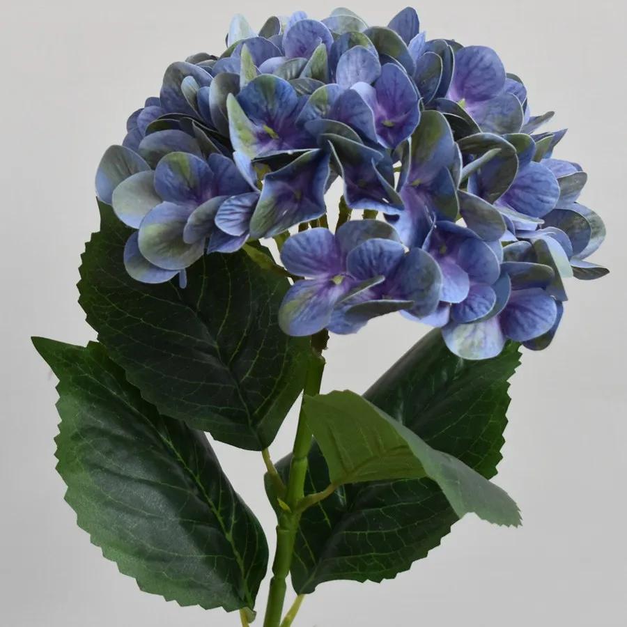 5Pcs Artificial 3D Printing Hydrangea Flowers Bridal Bouquet Wedding Decor Silk Flower Home Living Room Decoration Party Floral