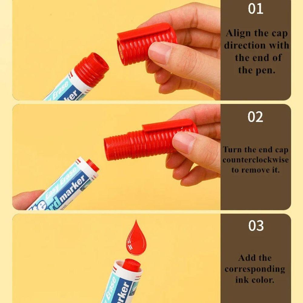 Magnetic Eraser Whiteboard Markers 4/8 Colors Fine Point Markers Magnetic Drawing Markers  Drawing