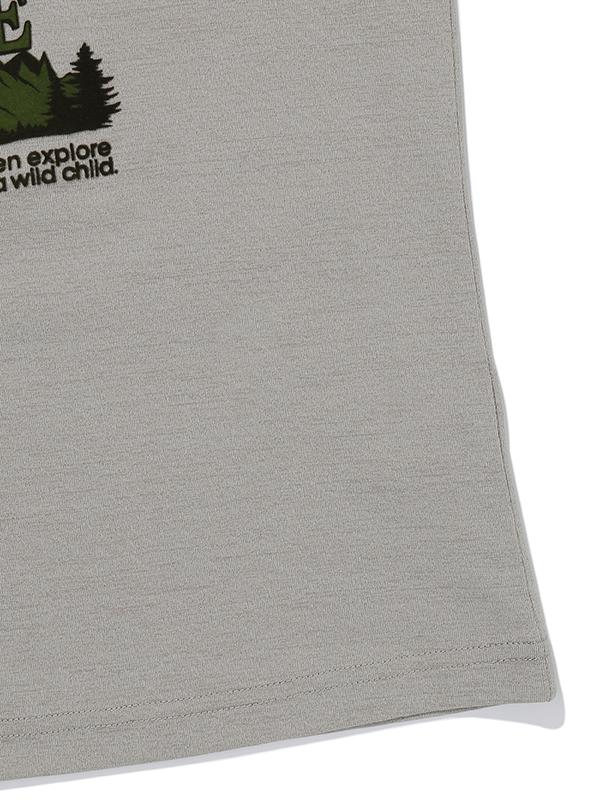 BBC EARTH W Big Nature Short Sleeve Round Neck_Ash Grey