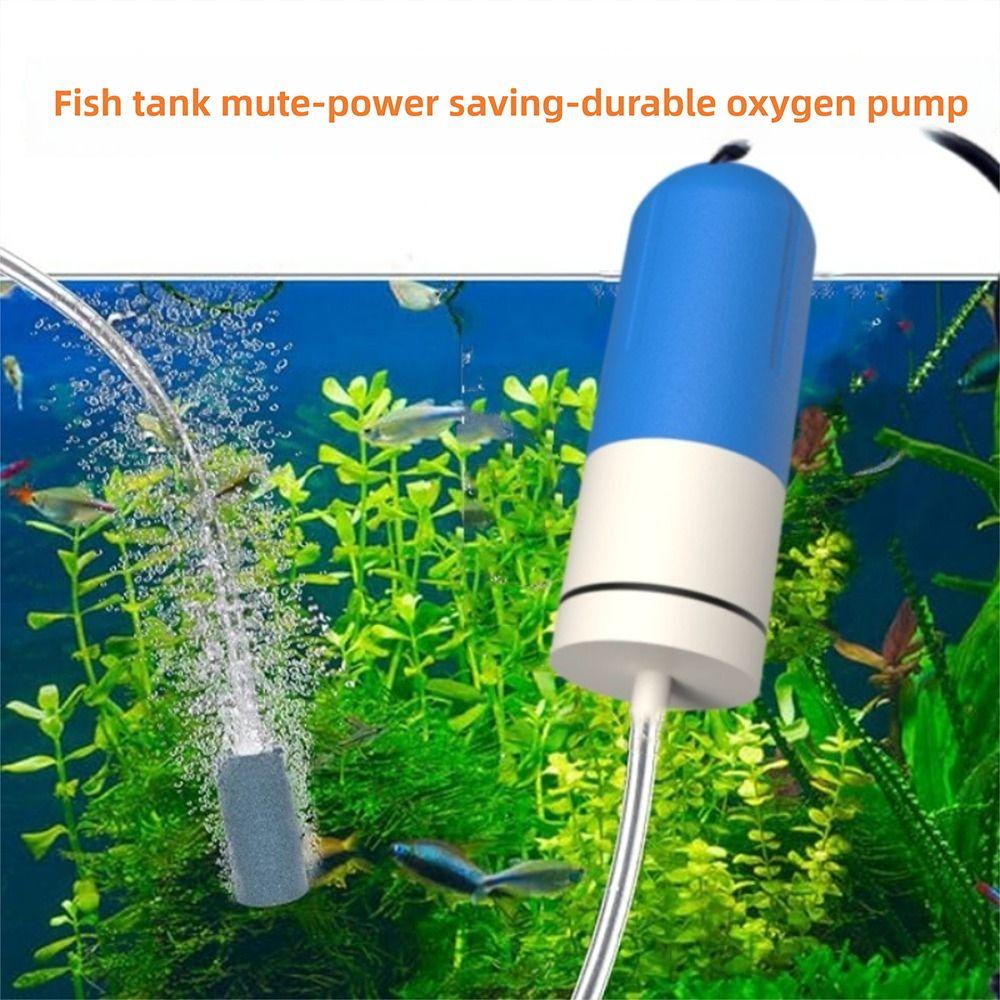 Verstellbare Geschwindigkeit Aquarium Sauerstoff Luftpumpe USB-Ladung Tragbar Luftkompressor Belüfter Leise Ultra Leise Mini Sauerstoffpumpe
