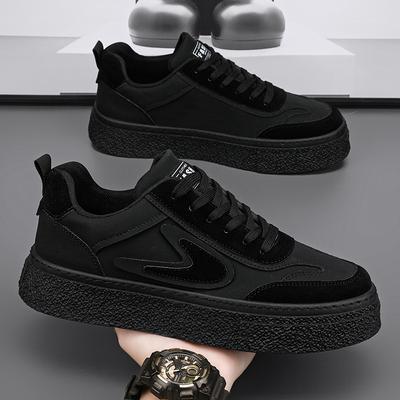 Men's 2025 Spring New Thick Soled Wear Resistant Work and Leisure Shoes Men's Sports Low Cut Flat Shoes