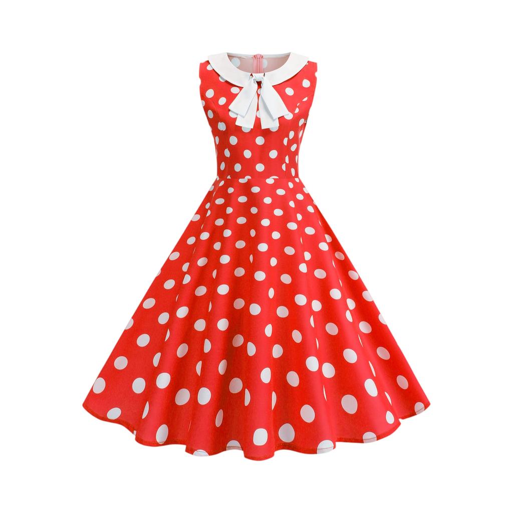 Női divatos színes ujjatlan ruha