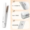 Cordless Hair Iron with Curling Straightening 4 Temperature 30s Fast Automatic Power Activation Rechargeable Hair for Business and Travel & Plates,