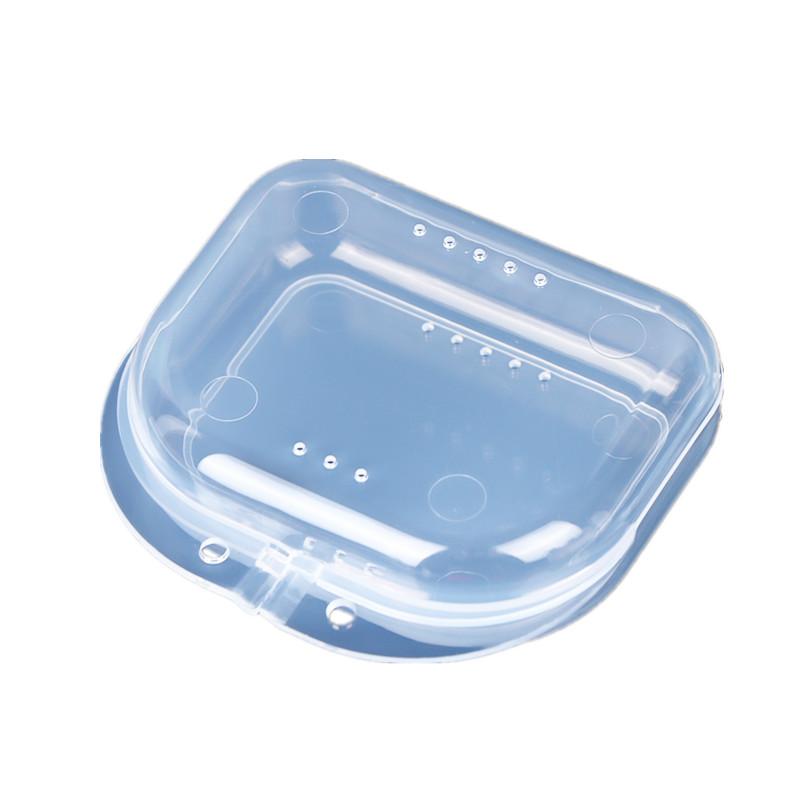 Mouth Guard Container Plastic Oral Hygiene Supplies Tray Dental Appliance Case Oral Tools Denture Storage Box Dental Retainer