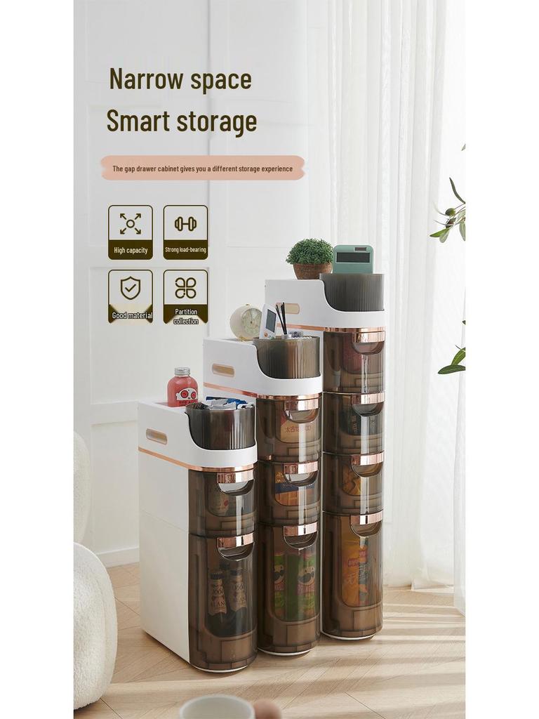 Multi-Layer Bathroom & Kitchen Crevice Storage Cabinet with Drawers