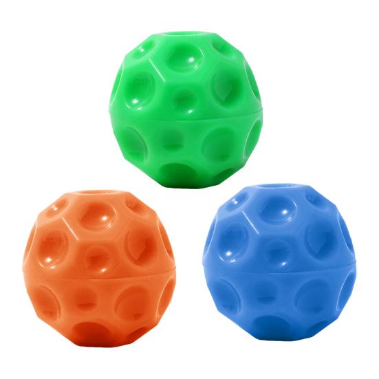 Dog Squeaky Ball Toy Bite Resistant Pet Interactive Chew Toy Small Medium Large Dogs Teething Cleaning Boredom Enrichment Toy