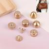 5Set High Quality Solid Brass Rivet And Screws Diy Leather Bag Decoration Suitcase Botton Feet Rivet Accessories