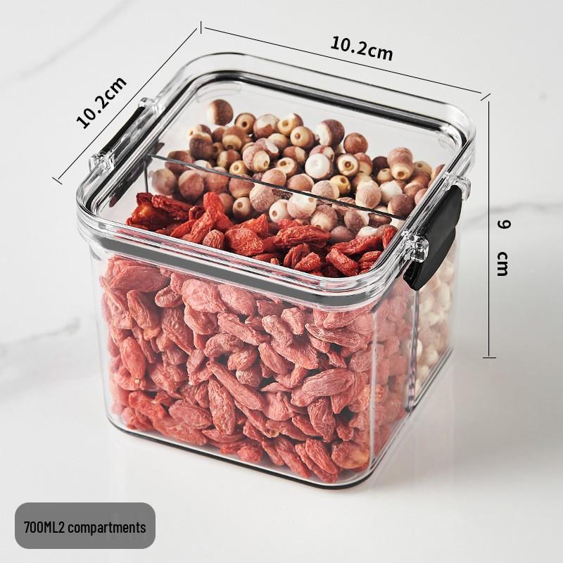 Transparent Plastic Food-Grade Storage Jar for Candy, Tea, Grains, and Cereal