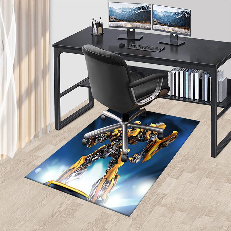 Transformers Bumblebee'S Power Carpet For Playroom Bedroom Living Room Sofa Home Decorkids Game Area Rug Nonslip Floor Mat