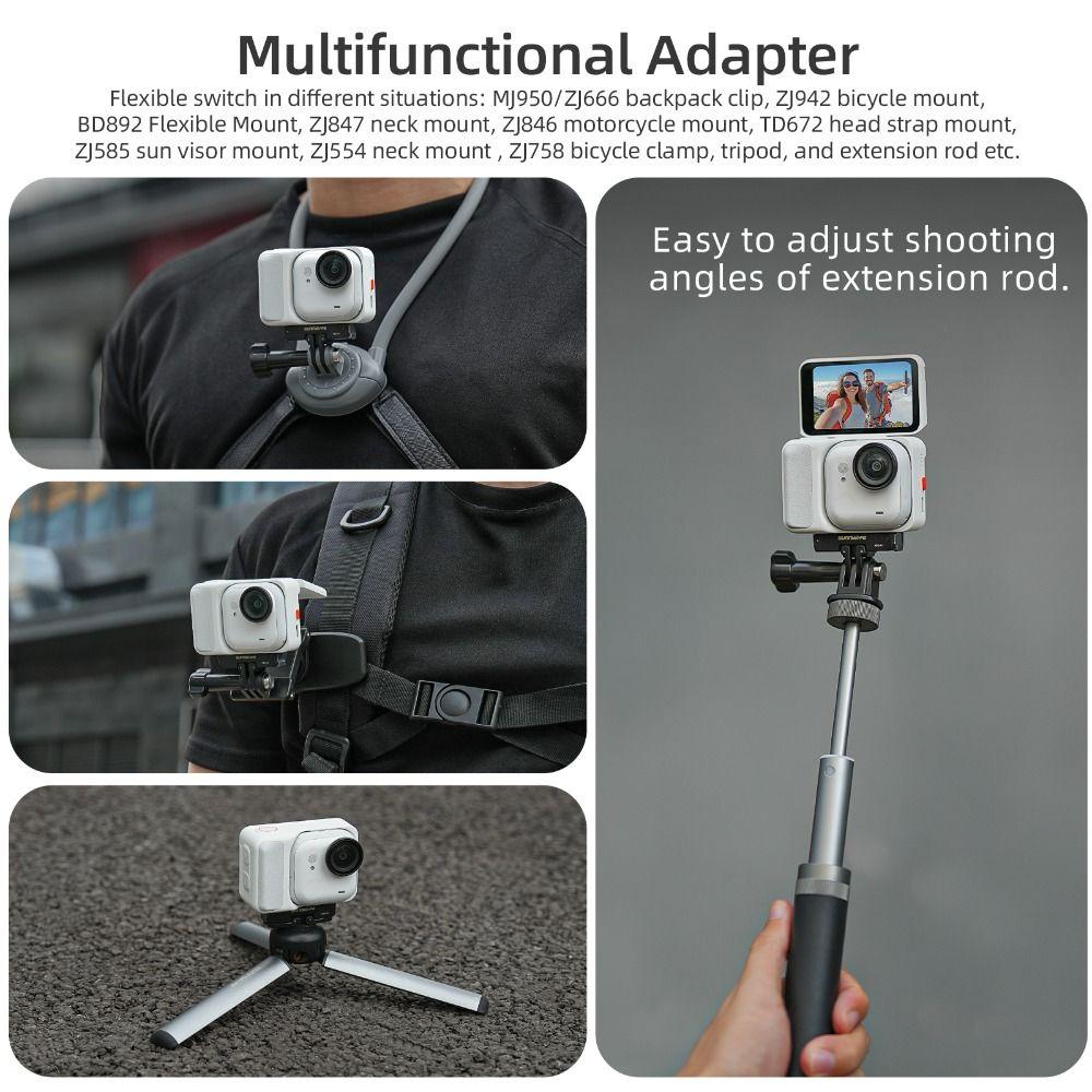 Aluminum Alloy Magnetic Mount Base for Insta360 Go Ultra Action Camera Accessories