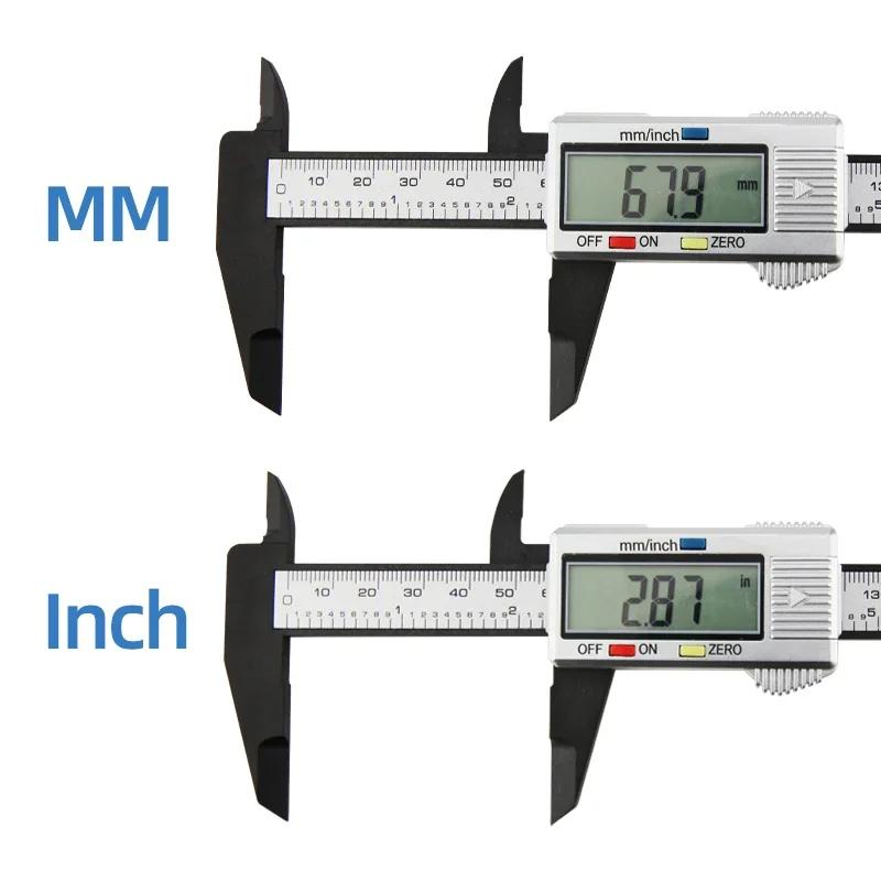 Tyture Plastic Pachometer Digital Calibrator Electronic Tools Depth Gauge Measuring Instruments Vernier Caliper Digital Ruler