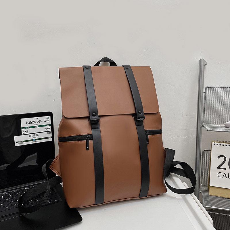 Рюкзак Мужской инс Модный Крутой Мода Мужской Студент Колледжа Школьная Сумка Старшеклассник Тренд Повседневный Универсальный Компьютерный Рюкзак коричневый