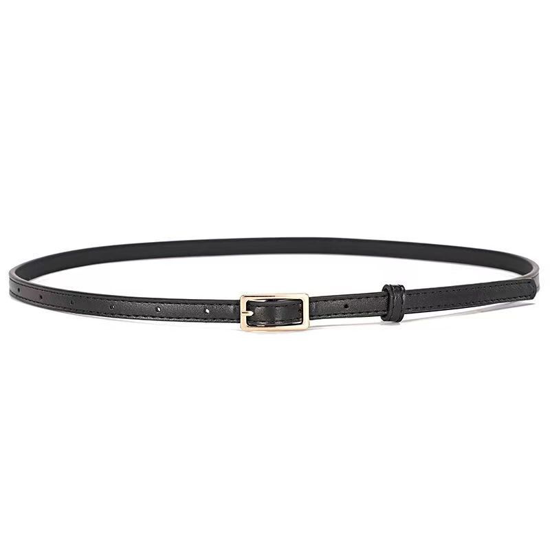 Sleek Style Korean Fashionable Little Girls Minimalist Dressy Pants Belt