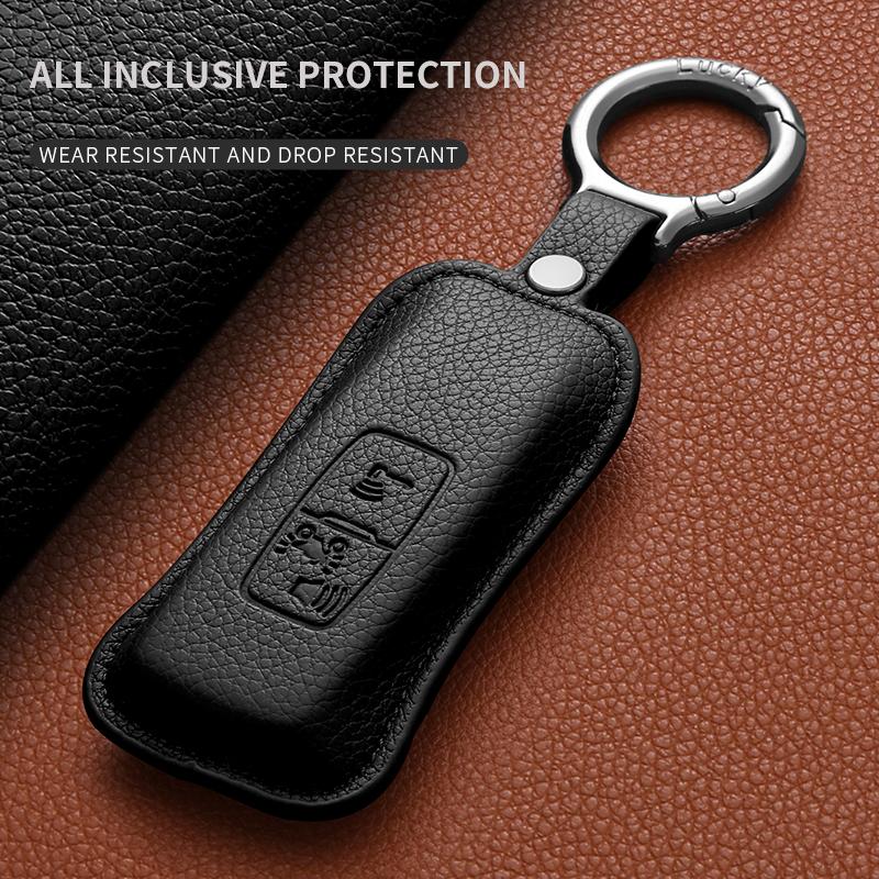 Leather Car Remote Key Case Shell For Honda SH 125 Forza 350 250 750 ADV 150 X-ADV SH300 150 SH150i Auto Key Garnish Accessories