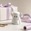 Middle Finger Ghost Toothpick Box, Halloween Ghost Toothpick Holder Dispenser, Dental Floss Swabs Toothpick Container for Kitchen Countertop