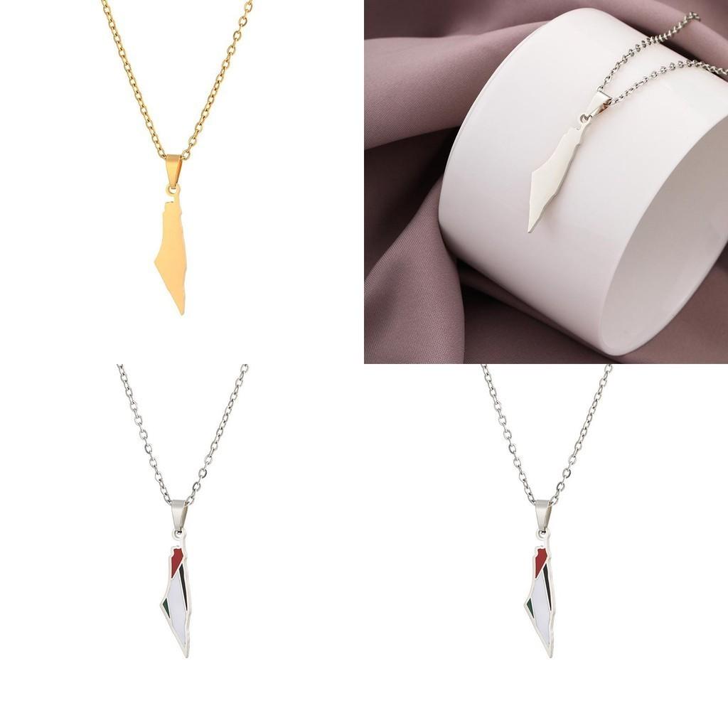 Stainless Steel Fashion Pendant Necklace For Cross-border E-commerce In Europe America Israel And Palestine Geometric Design