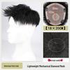 Men's American Style Spiky Front Wig: Real Hair, Lightweight, Breathable, Invisible, Seamless Short Hairpiece
