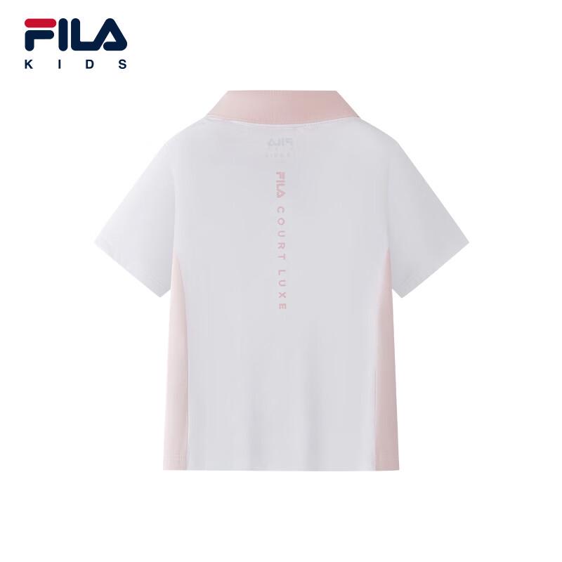 FILA Girls' Knit Short Sleeve Polo Shirt