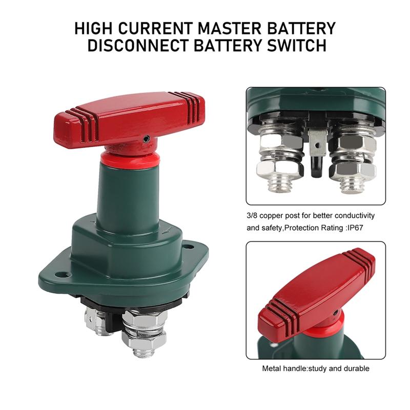 Caravan Boat 12V 24V 300A Rotary Disconnect Switch Power Master Switch For Land Rover-A99D