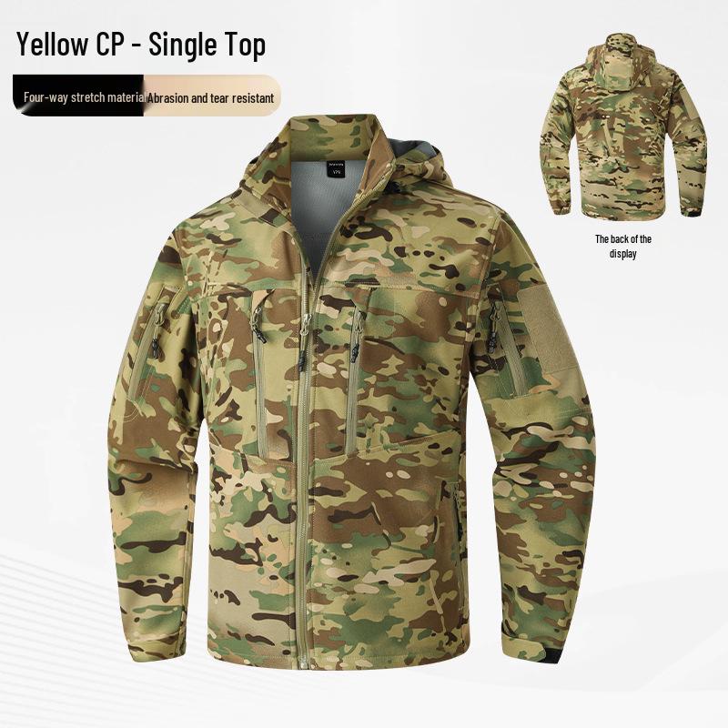 Spring & Autumn Tactical Military Fan Outdoor Multi-pocket Elastic Workwear Suit