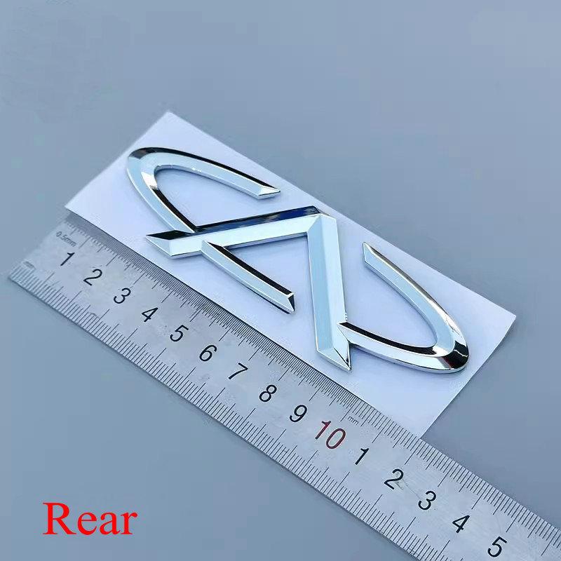 Apply to Chery  2013 QQ Front and rear signs Auto Logos QQ English Character Label Tail label Car sticker Z6