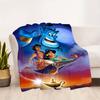 1pc, Aladdin and Princess Jasmine Blanket Soft Throw for Room Decor, Perfect Gift Idea for Family and Friend, Living Room, Travel, Camping