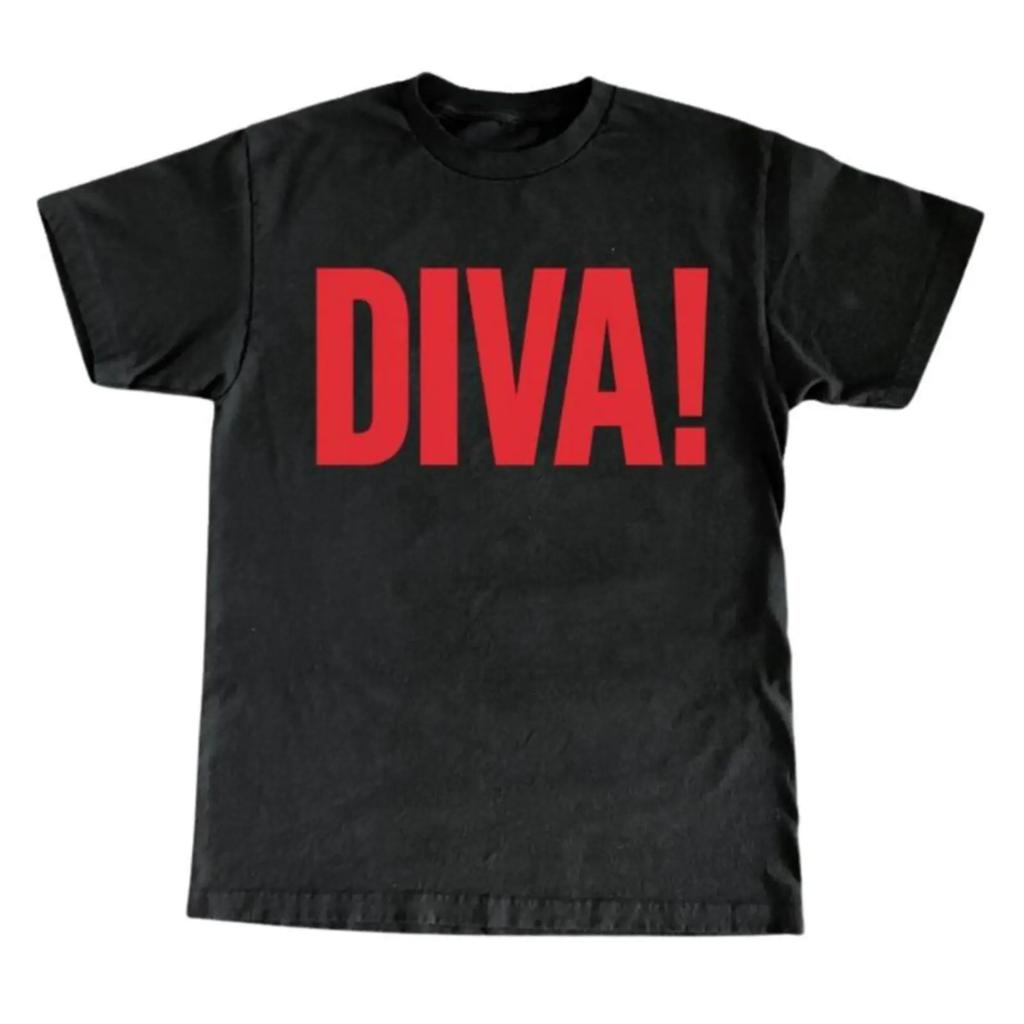 T Shirt Unisex Gildan 5000 Diva Graphic Unisex Tshirt Streetwear Slogan Top Funny Internet Trendy Shirt Y2k Style Viral Tee Vintage 90s Tee