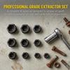 10 PCS Socket Bolt Remover Set Impact Screw Extractor Set  Industrial Disassembling