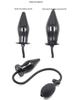 Inflatable Expanding Butt Plug and Penis Masturbator for Women - Anal Dilator and Expander Sex Toy