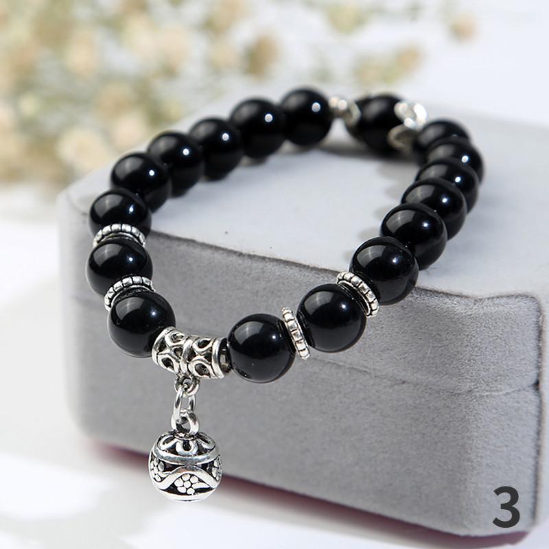 Nuovi Braccialetti Avanzati Semplici con Charms Opale Gioielli Moda Accessori Ciondoli Braccialetto Per Donna Braccialetti con Perle di Cristallo