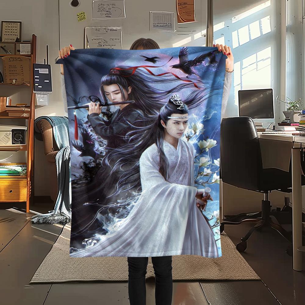 1Pc The Untamed Print Flannel Blanket, High quality Comfortable for All Seasons, Home Decor, Warmth and Comfort, Perfect for Christmas Gifts