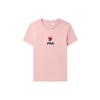 New FILA Set In Sleeve T Shirt Women's Wheat Town Powder F51W328152FPK