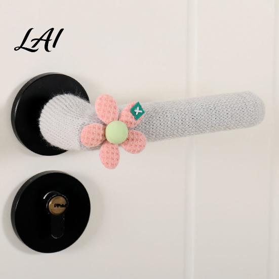 Decorative Furniture Sleeves Knitted Doorknob Covers Thick Anti‑Slip Feet Protector Sleeves Door Handle Soft Acrylic Wraps Cushion Pads,