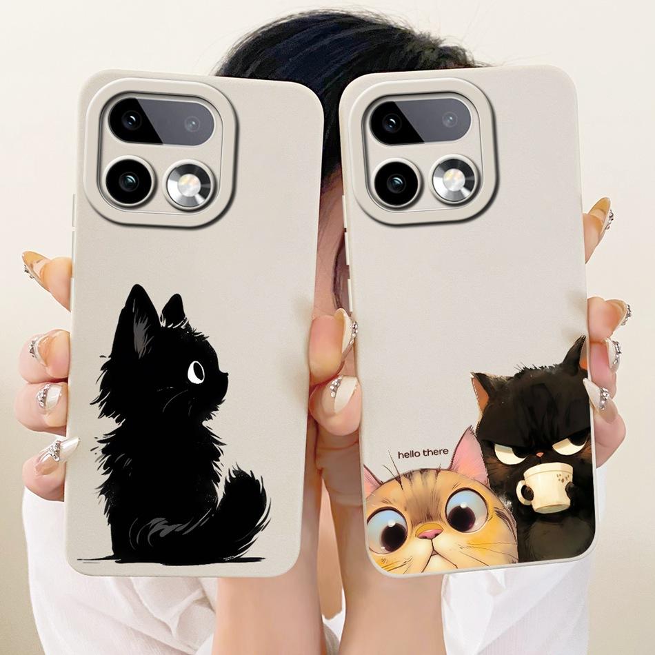 For Realme 16 Pro+ 16Pro Cute Cat Flower Cartoon Phone Case For Realme 16 Pro Plus 5G Soft Silicone Covers Bumpers