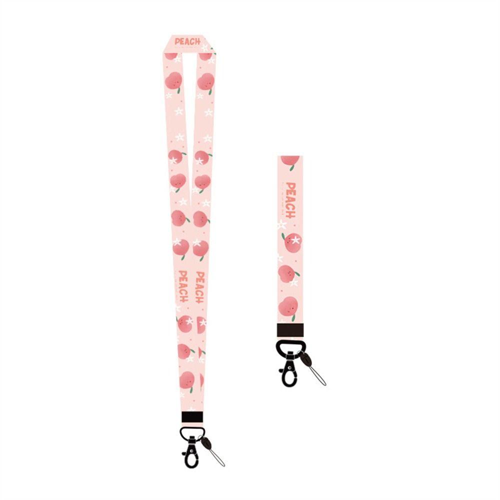 

Key Ring Holder Hang Rope Cartoon Fruits Lanyard Cheery Avocado Strap Phone Lanyard Phone Hang Rope