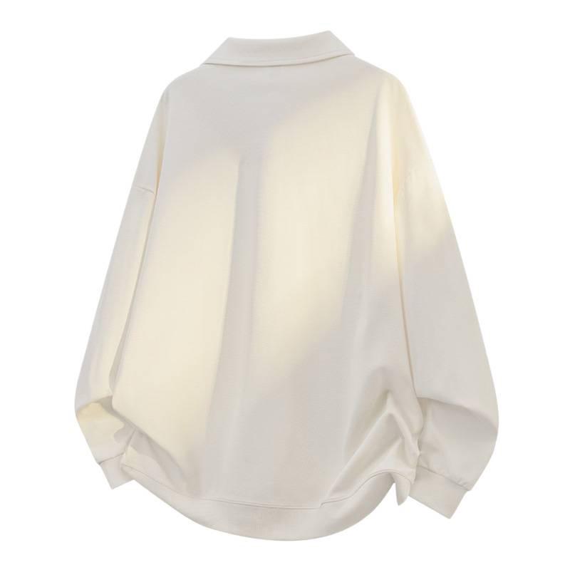 2025 Autumn Men's Trendy Round Neck Lapel Sweatshirt with Pockets