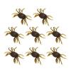 8Pcs Artificial Crab Bait 13cm 33.5g Simulation Crab Soft Lure Fishing Bait with Hooks for Freshwater Saltwater Yello