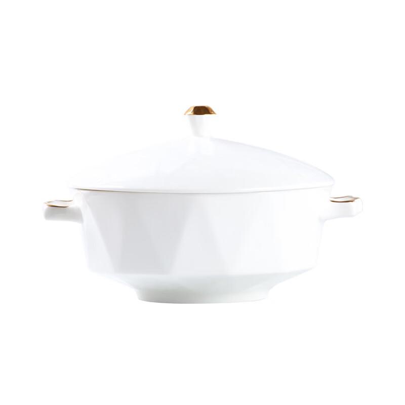 

Jingdezhen Octagonal Gold Rim Ceramic Dinnerware Set