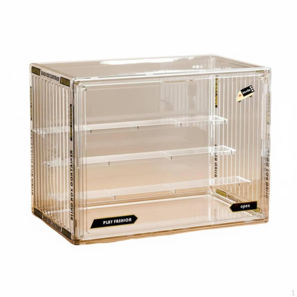Clear Acrylic Display Case High See-Through Quality Stackable Shelf Dustproof