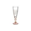 Coupe de champagne en verre - Marron - 6 unités - 170 ml - Hauteur 21 cm - Largeur 13.5 cm - Longueur 20 cm