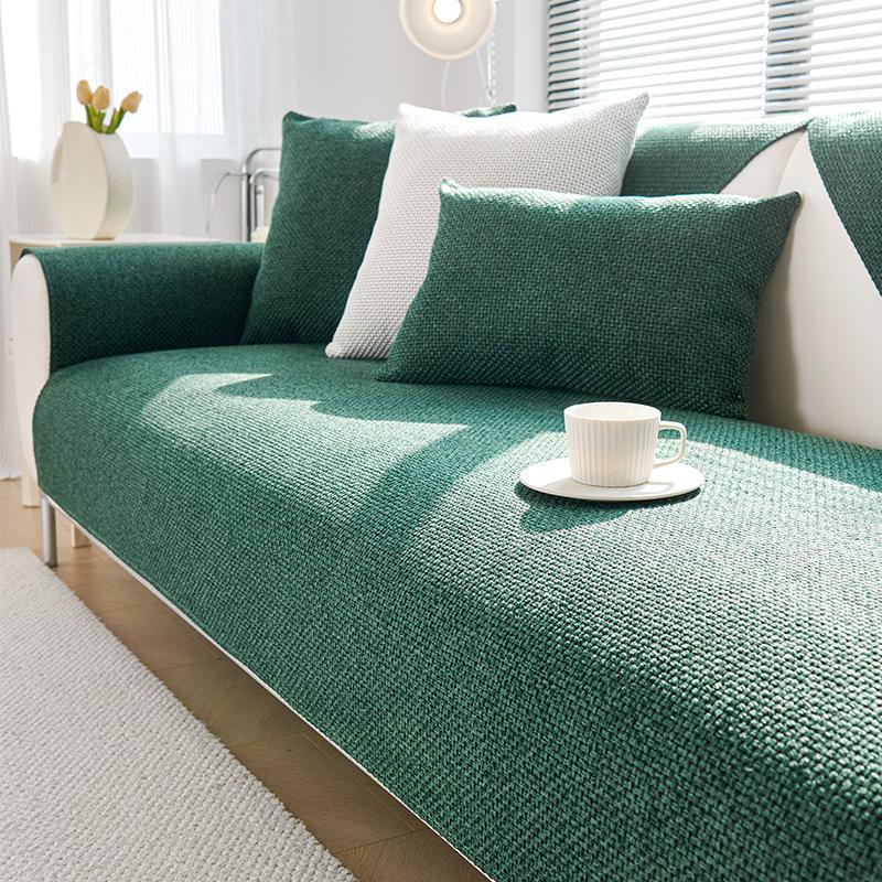 Modern Light Luxury Sofa Cushion Solid Color Non-Slip Sofa Seat Cushion Four-Season Universal Sofa Cover Dust Sofa Cover Cloth Towel